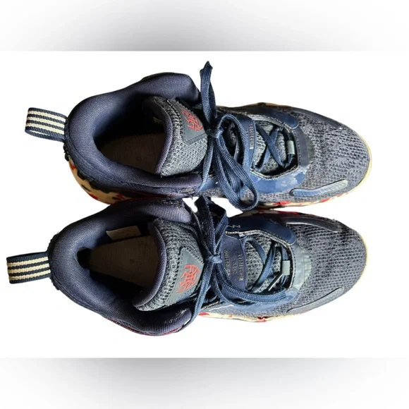 Adidas D.O.N. Issue 3 GCA Basketball Shoes, Size 9.5, USA Navy/White/Red - Picture 7 of 9